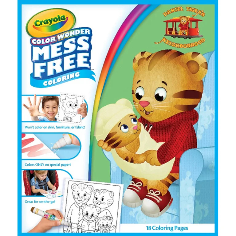 Crayola Color Wonder Daniel Tiger'S Neighborhood, Mess Free Coloring Pages, Gift | Walmart (US)