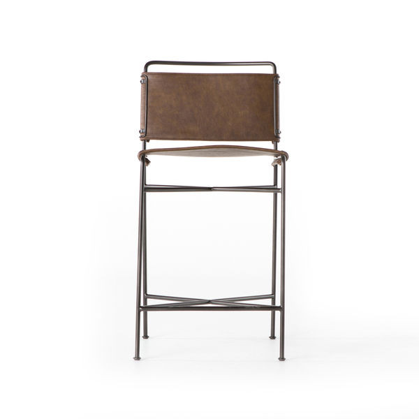 Wharton Stool Distressed Brown Counter | Scout & Nimble