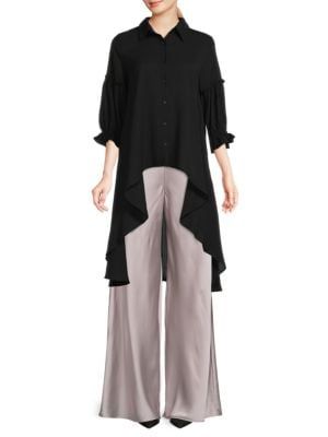 Puff Sleeve High Low Blouse | Saks Fifth Avenue OFF 5TH (Pmt risk)