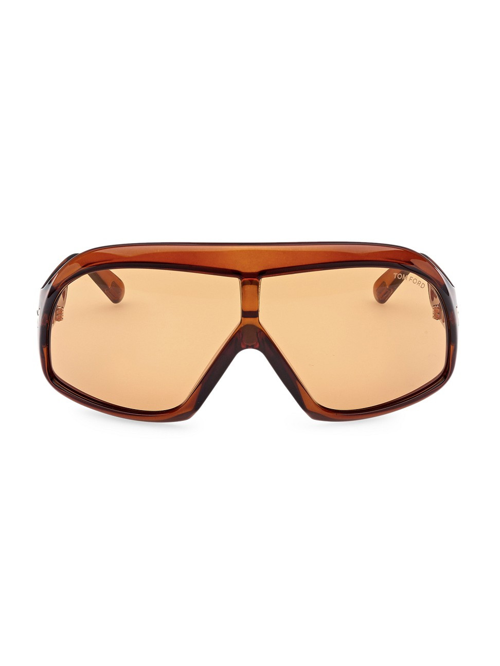 Men's Cassius 78MM Pilot Sunglasses - Shiny Transparent Black | Saks Fifth Avenue