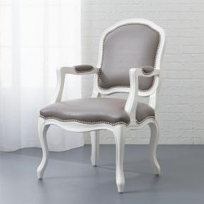 stick around white-grey arm chair | CB2