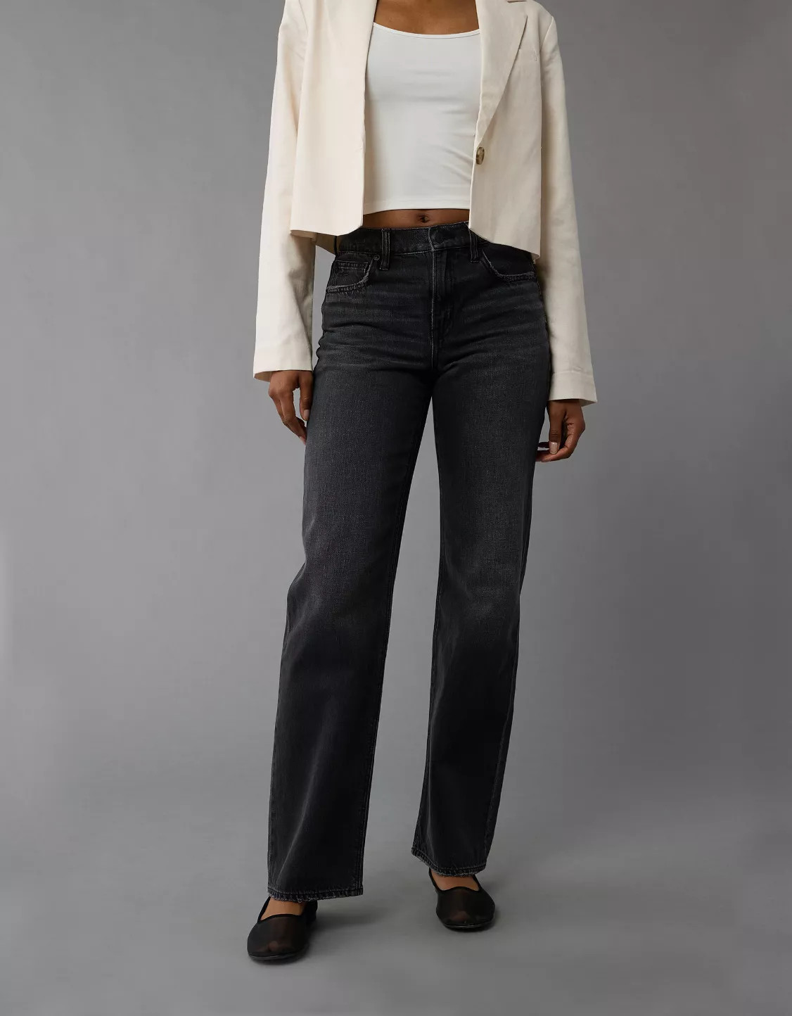 AE Strigid High-Waisted Stovepipe Jean | American Eagle Outfitters (US & CA)