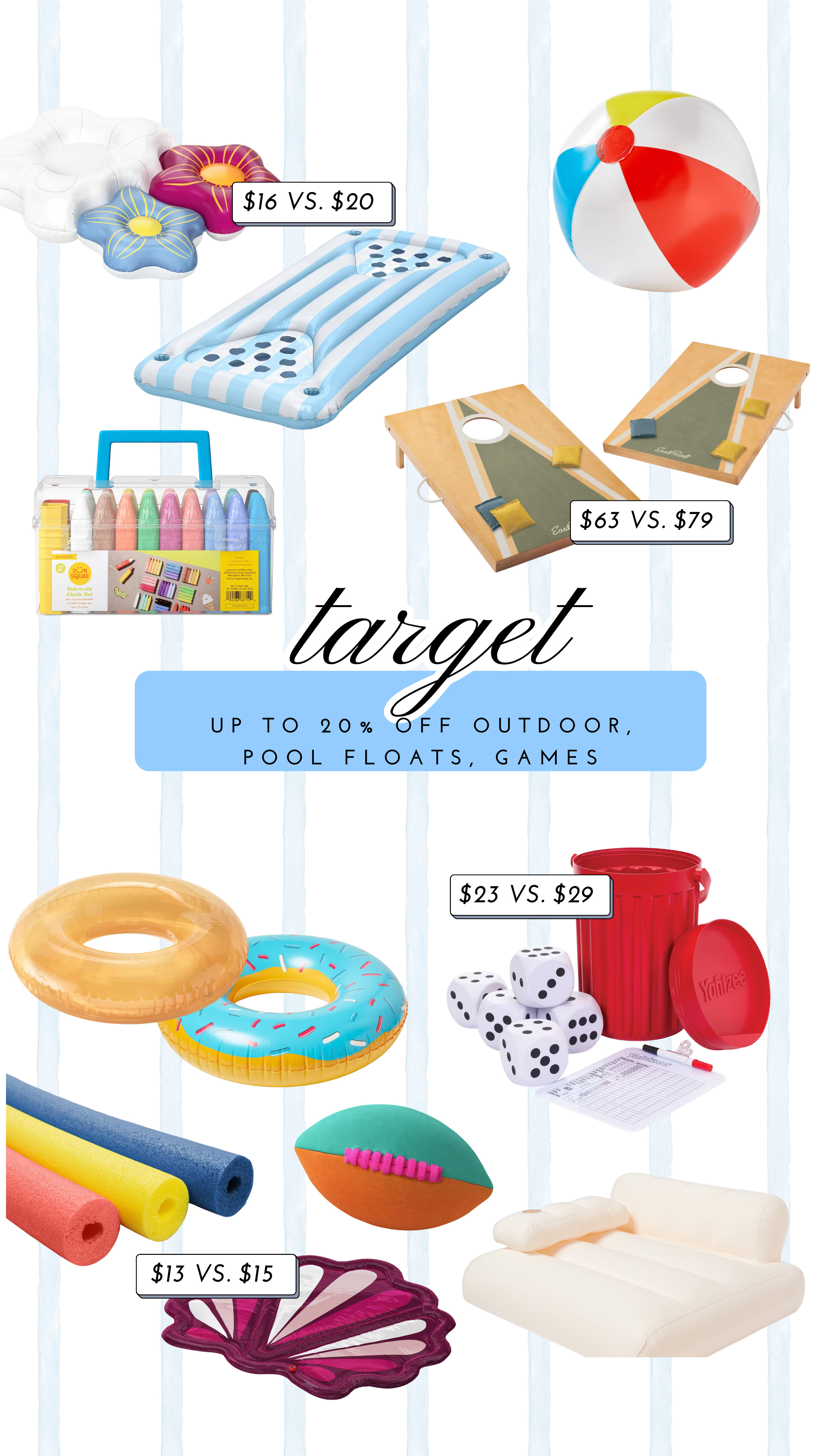 target 4th of july sale up to 20% off outdoor pool floats, games!

target finds, on sale, pool floats, pool finds, splash pad 

 #LTKSeasonal #LTKKids