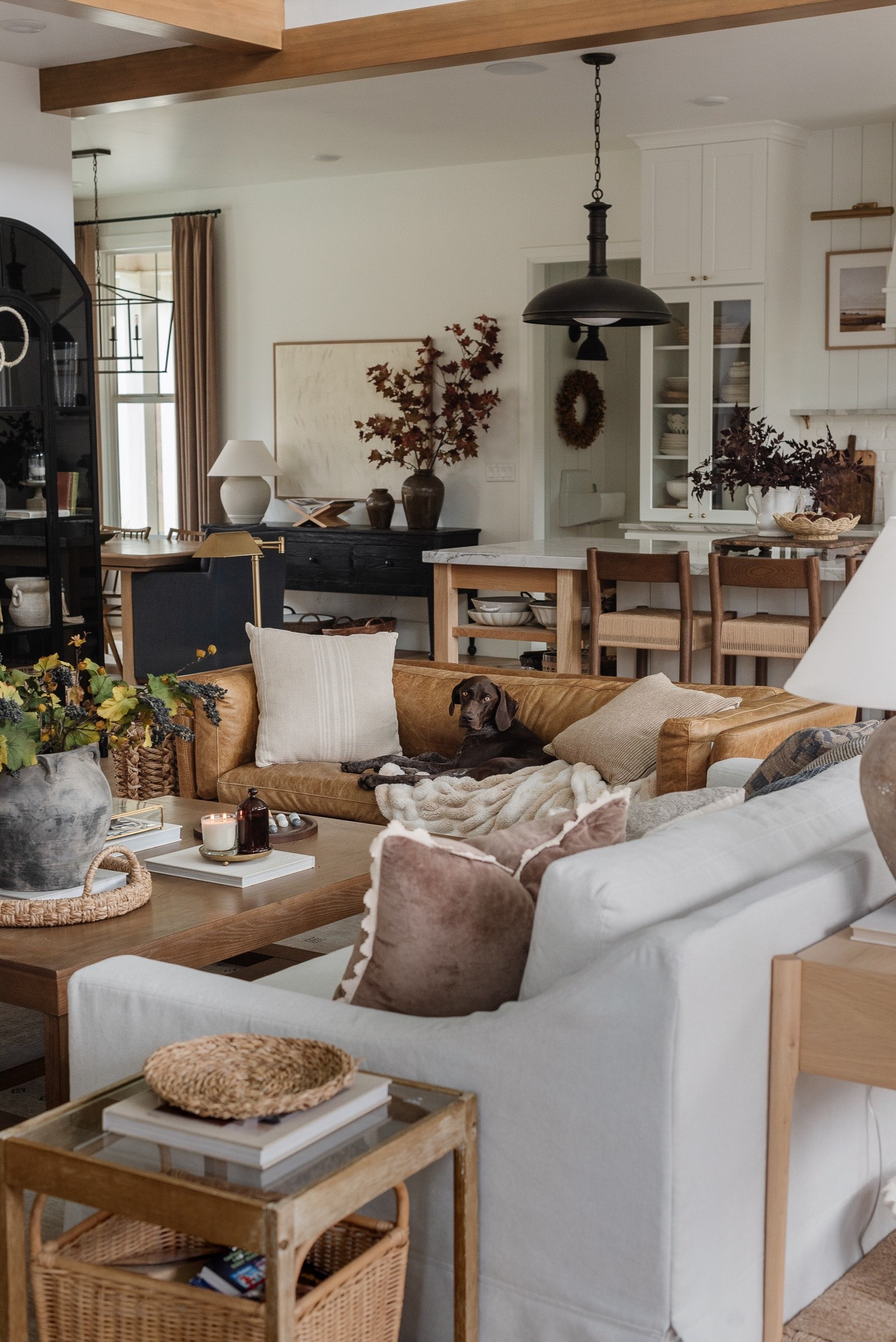 A collected + layered living room 🤎 Sharing all the pieces that make this space feel warm, lived-in and cozy for fall. Shop our living room furniture, decor, rugs + more below!

Fall decor, come home decor, a coffee table, armchair, sofa, rug, cabinet, dining table, dining chair, fall, stem, pottery bar, Wayfair, target, Quince, counter stool

@Wayfair @potterybarn @Quince

#LTKHome #LTKSaleAlert #LTKSeasonal
