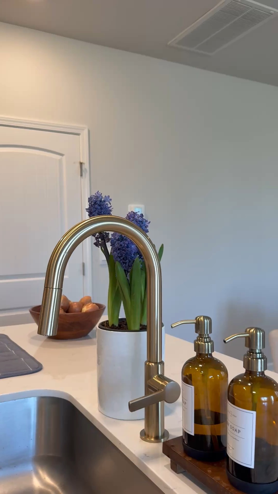 Champagne bronze faucet ❤️ love how this faucet upgraded our kitchen for under $500  

#LTKdayinmylife #LTKHome #LTKmorningroutine