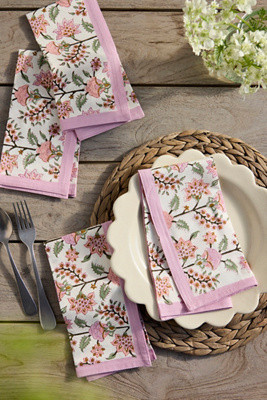 Gita Cotton Napkins, Set of 4 | Anthropologie (US)