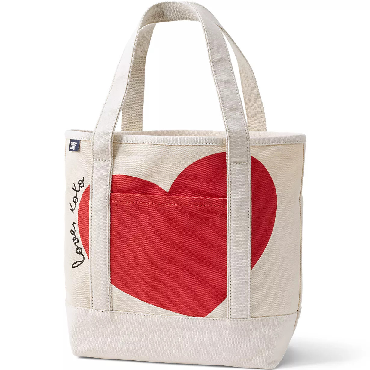 Medium Print 5 Pocket Open Top Canvas Tote Bag | Lands' End (US)