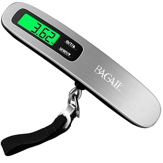 BAGAIL Digital Luggage Scale, Hanging Baggage Scale with Backlit LCD Display, Travel Weight Scale... | Amazon (US)