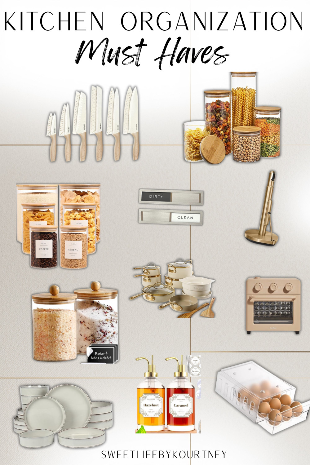These kitchen organization must haves make your space feel cleaner and way more put together. Such good finds for storage, countertop upgrades, and everyday kitchen basics that actually make life easier. #SweetLifeByKourtney #KitchenOrganization #HomeMustHaves #AmazonHomeFinds 

 #LTKfoodie #LTKHome