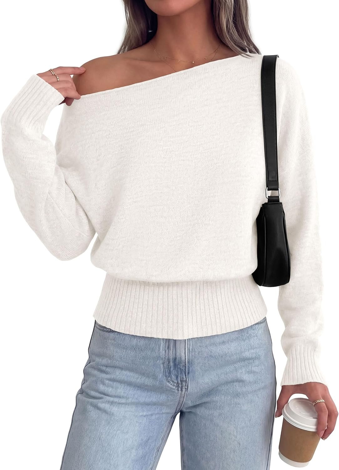 PRETTYGARDEN Womens Off The Shoulder Sweater Fall Fashion | Amazon (US)