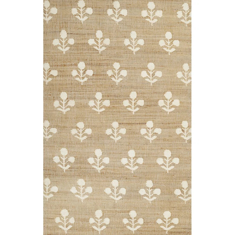 Erin Gates by Momeni Orchard Bloom Natural Hand Woven Wool and Jute Area Rug | Wayfair North America