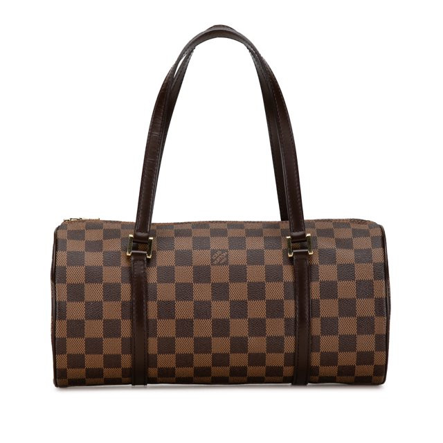 Pre-Owned Authenticated Louis Vuitton Damier Ebene Papillon 30 Canvas Brown Handbag Top HandleBag... | Walmart (US)