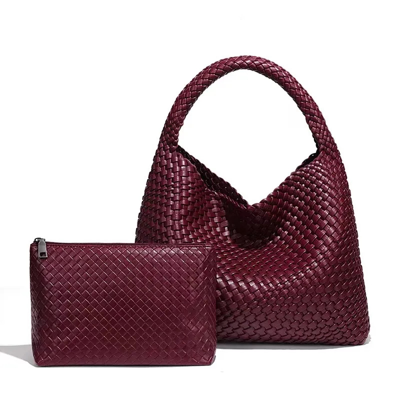 Bags & Purses | Chic Weave Tote Handbag with Matching Clutch | PEACH ACCESSORIES | Debenhams UK