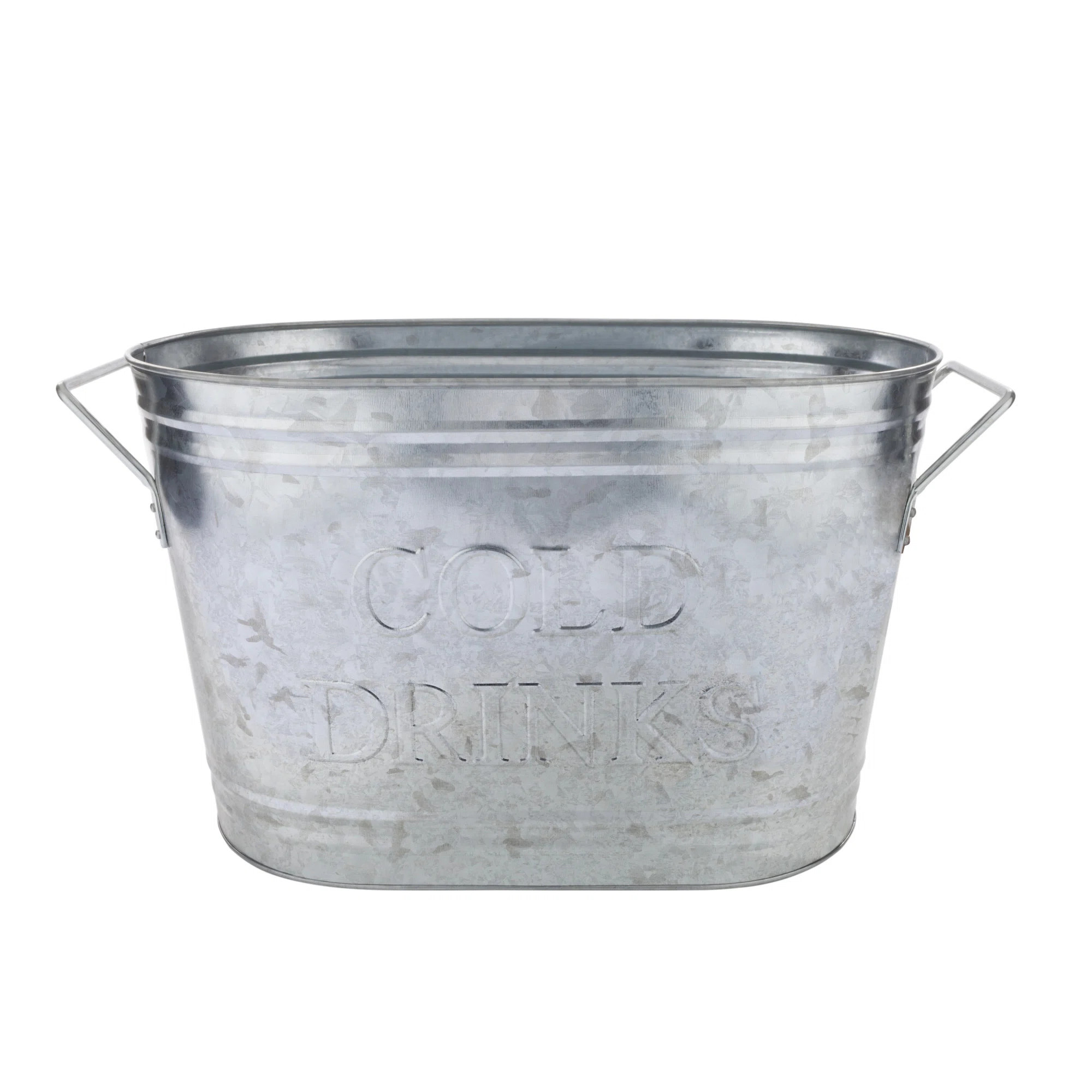 Country Home™ Cold Drinks Galvanized Metal Tub | Wayfair North America