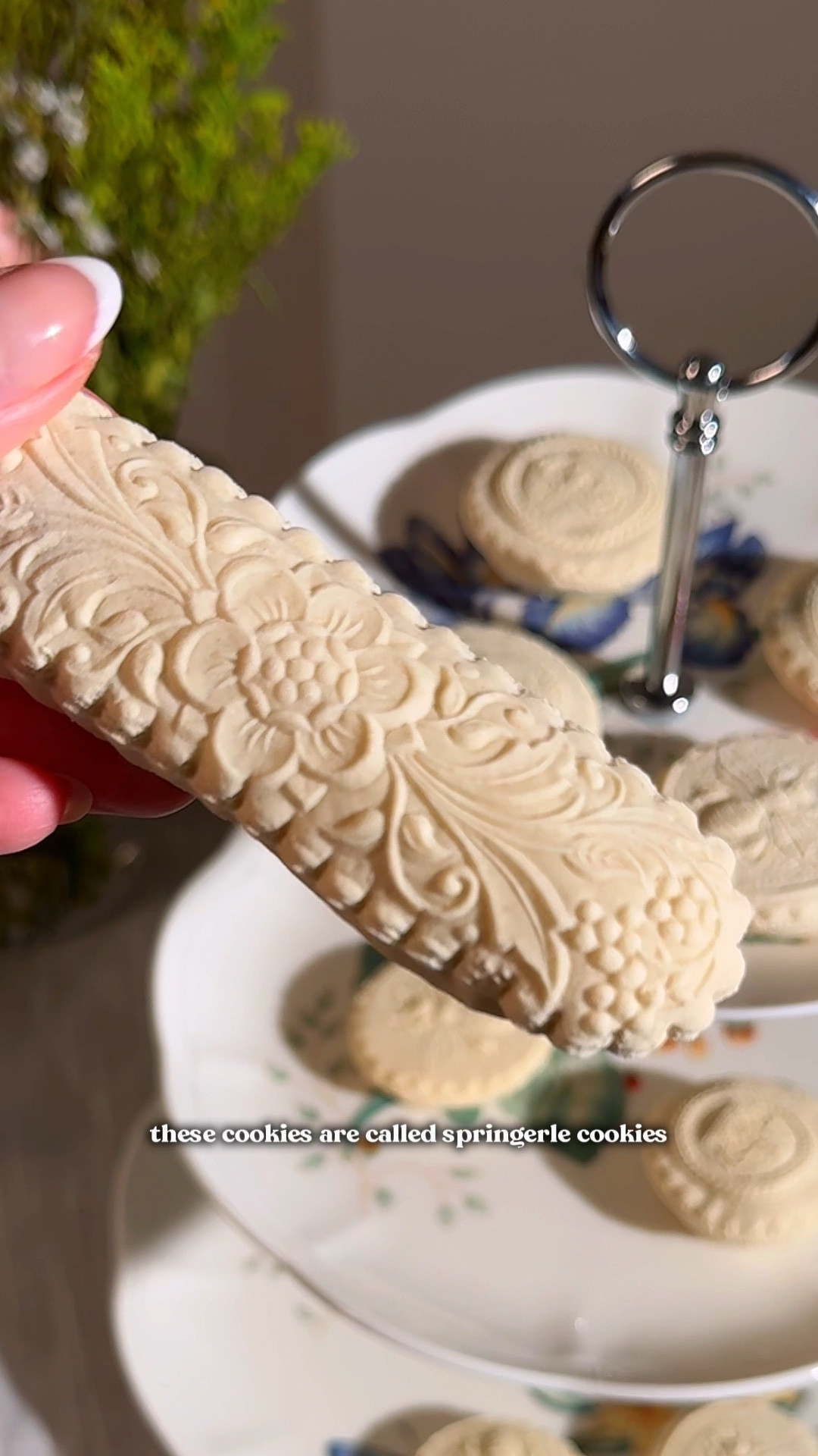 The prettiest springerle cookies for hosting a Bridgerton themed dinner party from Williams Sonoma 