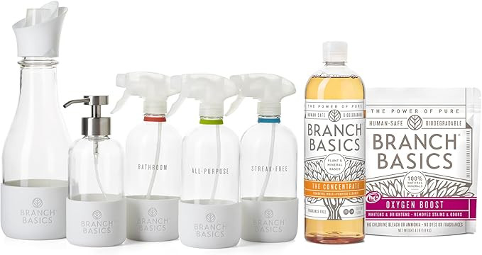 Branch Basics Premium Starter Kit in Glass: All Purpose Cleaner, Glass Cleaner, Bathroom Cleaner,... | Amazon (US)