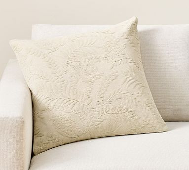 Chenille Jacquard Fern Pillow | Pottery Barn (US)