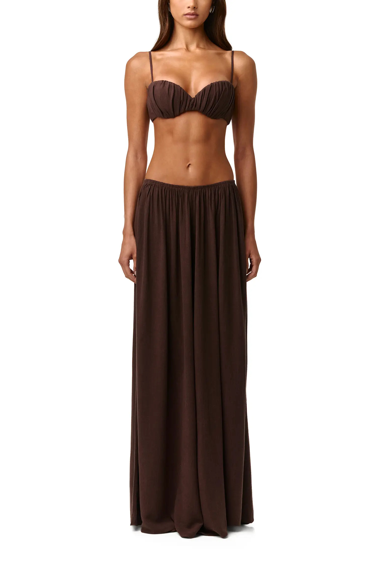 Naked Wardrobe Cotton & Linen WIde Leg Pants (Women) | Nordstrom | Nordstrom