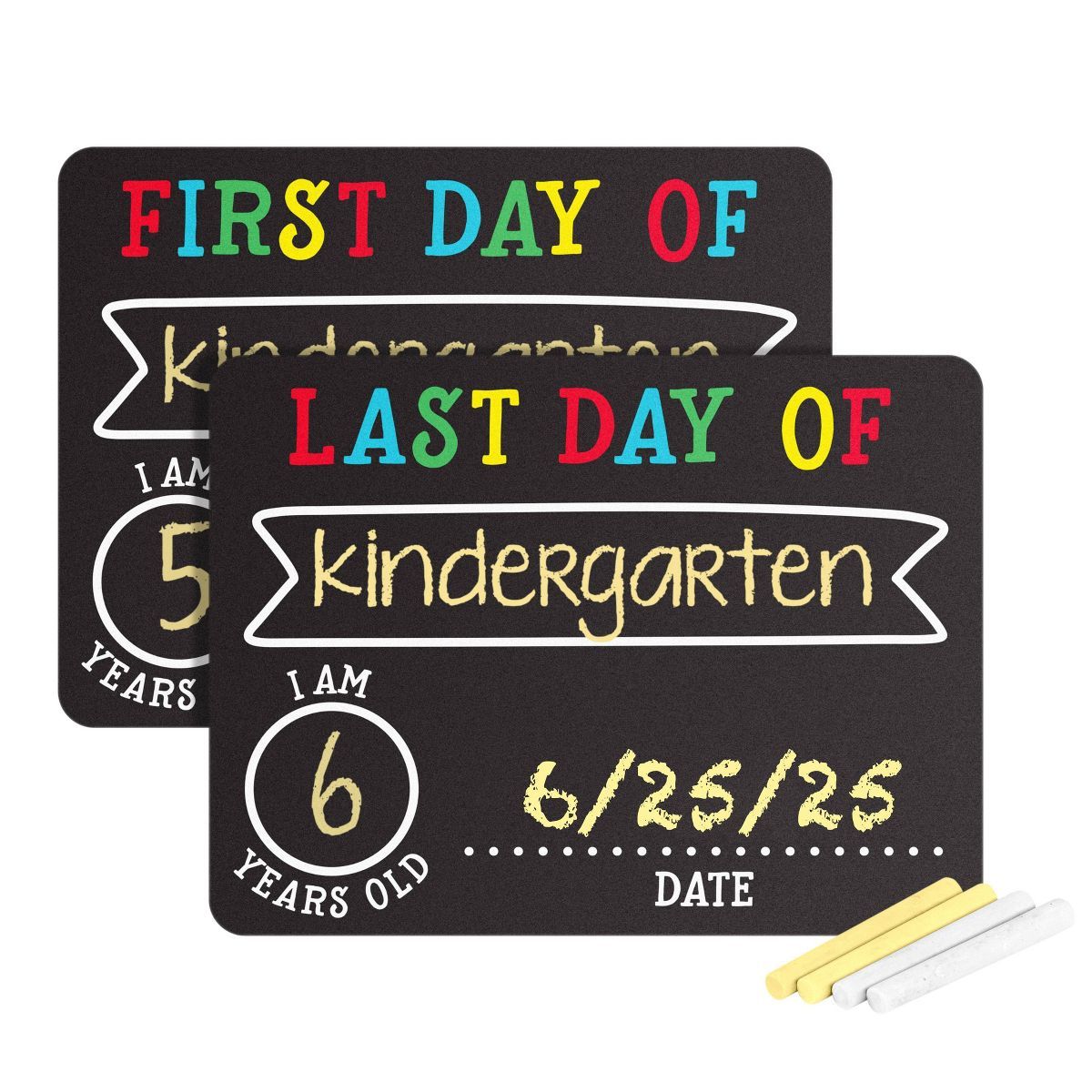 Pearhead First/Last Day of School Chalk Board Set | Target