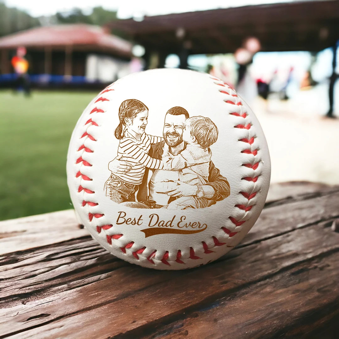 Personalized Fathers Day Gifts for Dad - Engrave Your Favorite Photo on Baseball Balls - Etsy | Etsy (US)