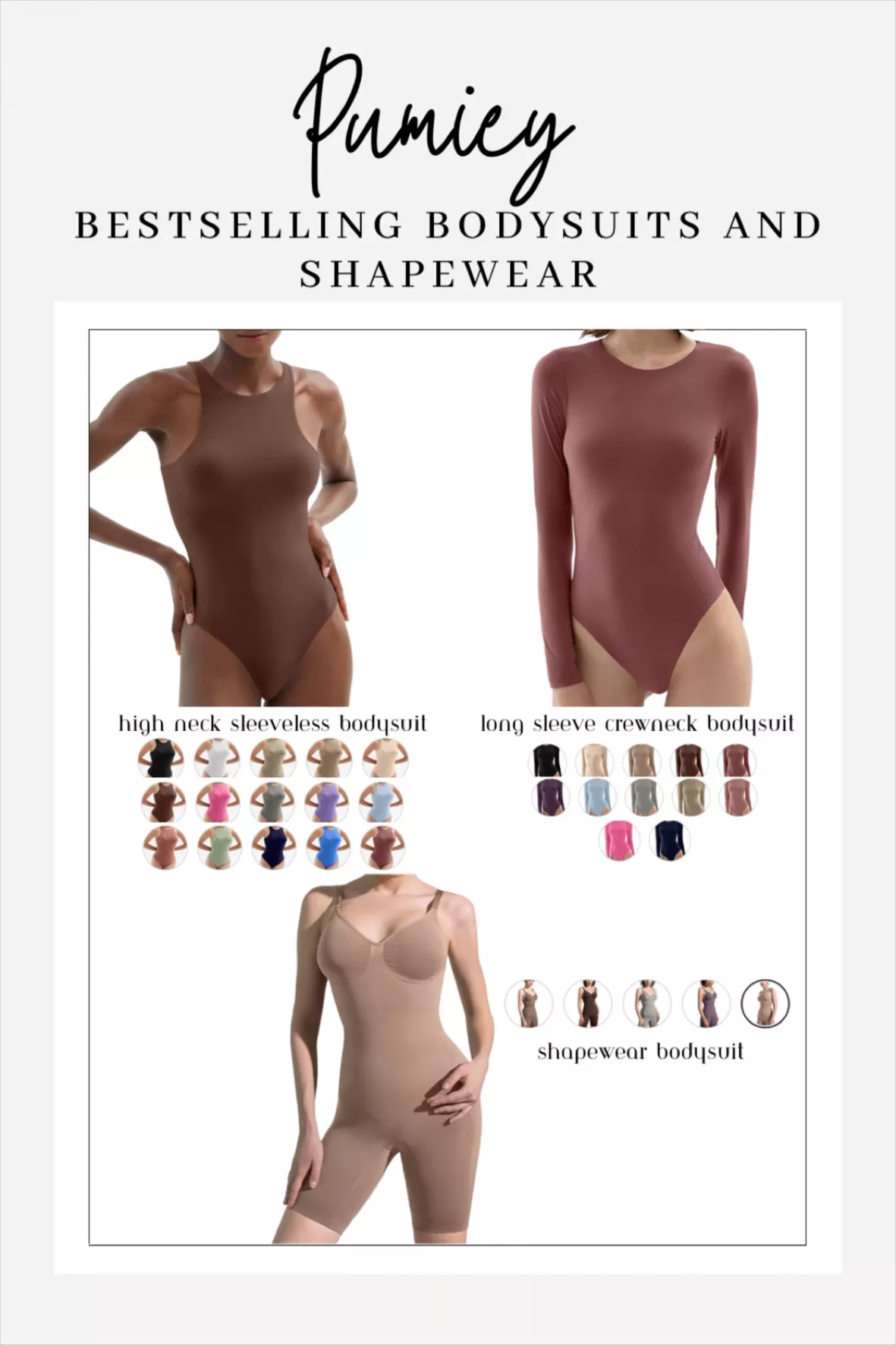 Women Bodysuits Shapewear Sleeveless Shapewear Bodysuit for Women