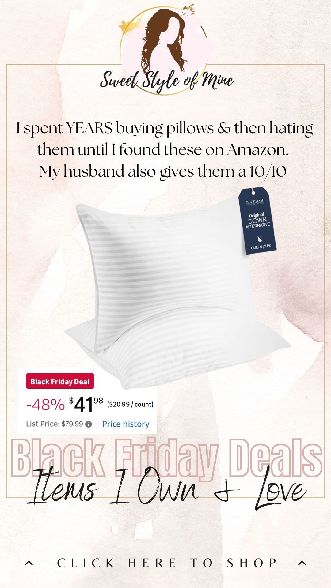 Black Friday Deals: Hotel Collection Pillows 🎄❤️ we went through SO many pillows that we ended up hating before finding these

#LTKGiftGuide #LTKCyberWeek #LTKHoliday