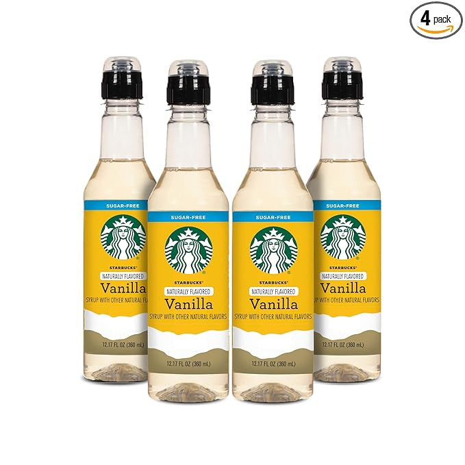 Starbucks Naturally Flavored Coffee Syrup, 12.1.7 Ounce, Pack of 4 | Amazon (US)