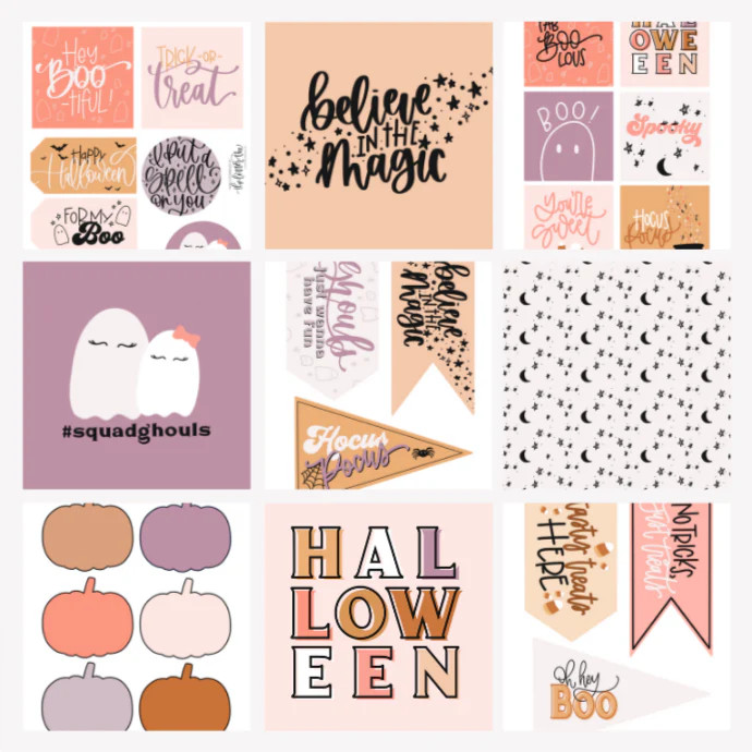 Halloween Collection | Printable Bundle | The Letter Vee