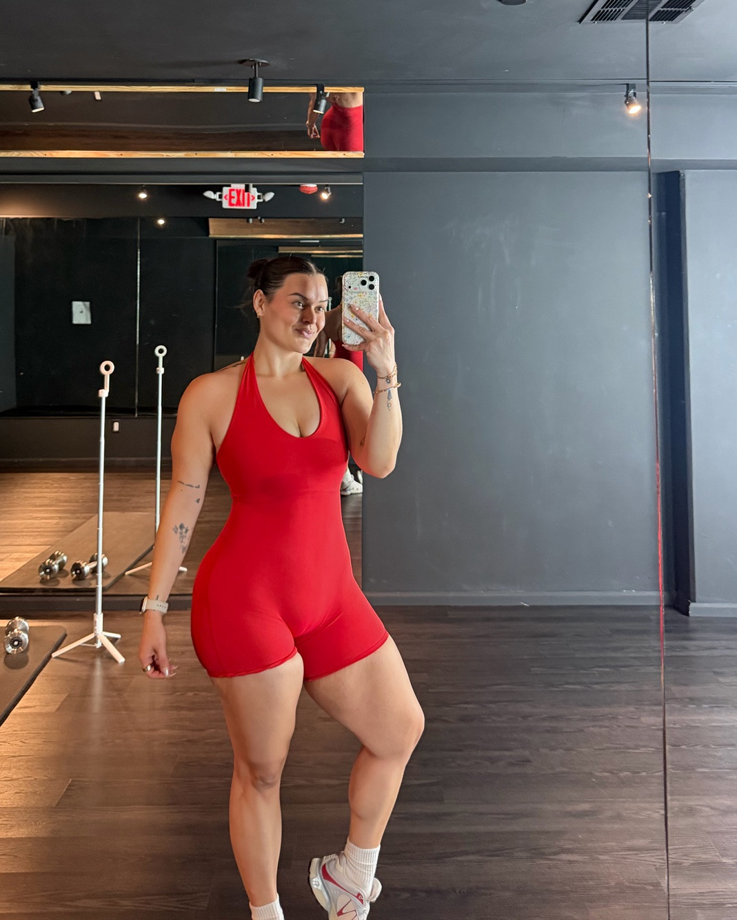 wearing a large!