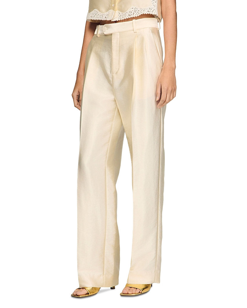 Sandro Satin Trousers | Bloomingdale's (US)