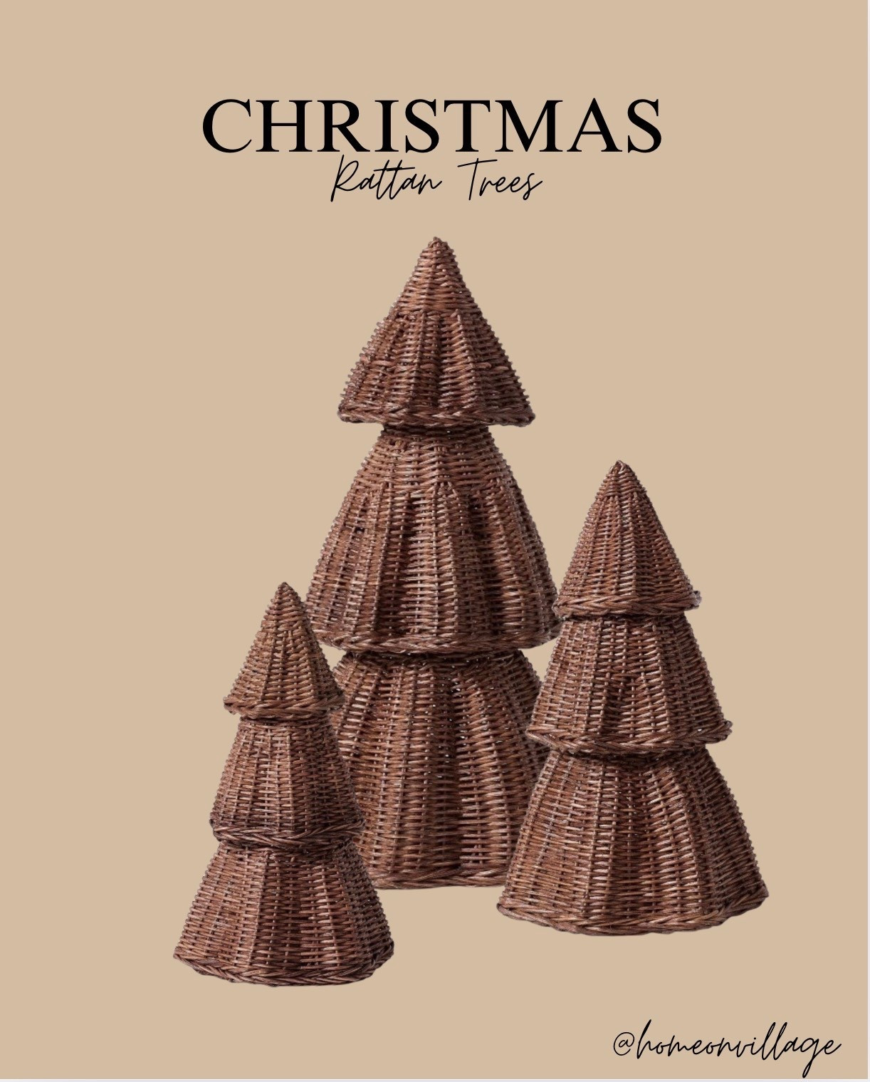 These rattan Christmas trees are so pretty and currently on sale! 😍🎄

#LTKSeasonal #LTKHoliday #LTKHome