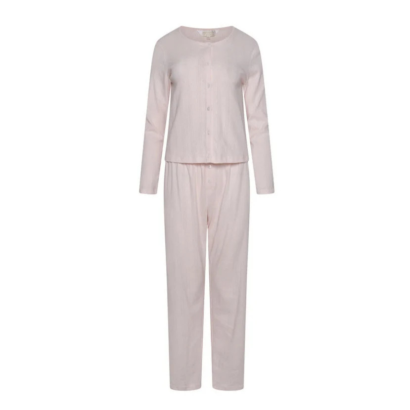 NAP X RU-Pointelle Cardigan and Trouser Set- Cotton Candy | The NAP Co