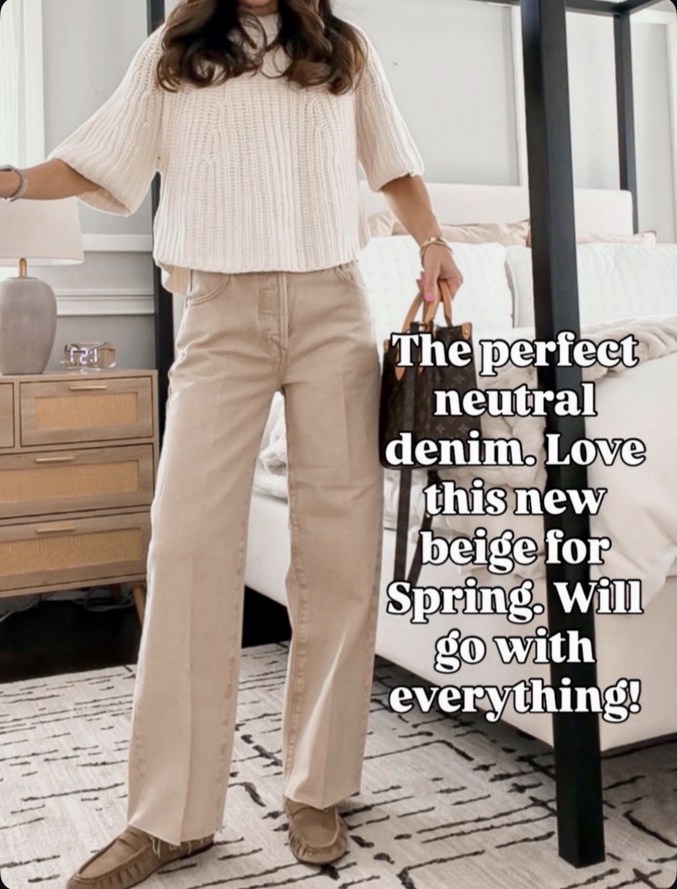 The neutral denim you’ll wear with literally everything this spring 🤍 wearing size 24 

#LTKSeasonal #LTKOver40 #LTKmomlife