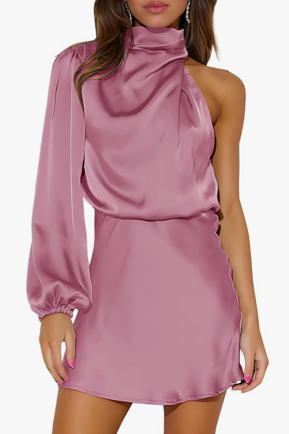 In search of the perfect party dress for a fun event! Trying on both of these and excited to see what I will wear. I always tend to go with a short dress for a party event. Satin is really in right now so I wanted to try that too. I was going with the color theme for February pink and red. #amazonfashion #amazonfinds #amazonstyle #partydress #ootn 

#LTKMostLoved #LTKPetite #LTKParties
