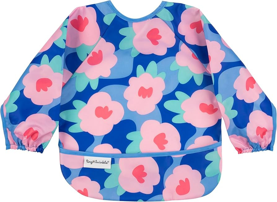Tiny Twinkle Long Sleeve Bib for Babies & Toddlers – Waterproof Smock Bib for Eating – Machin... | Amazon (US)
