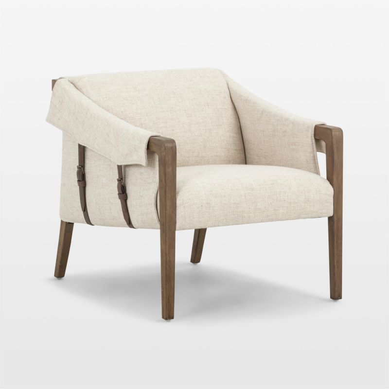 Bauer Thames Cream White Accent Chair with Performance Fabric | Crate & Barrel | Crate & Barrel