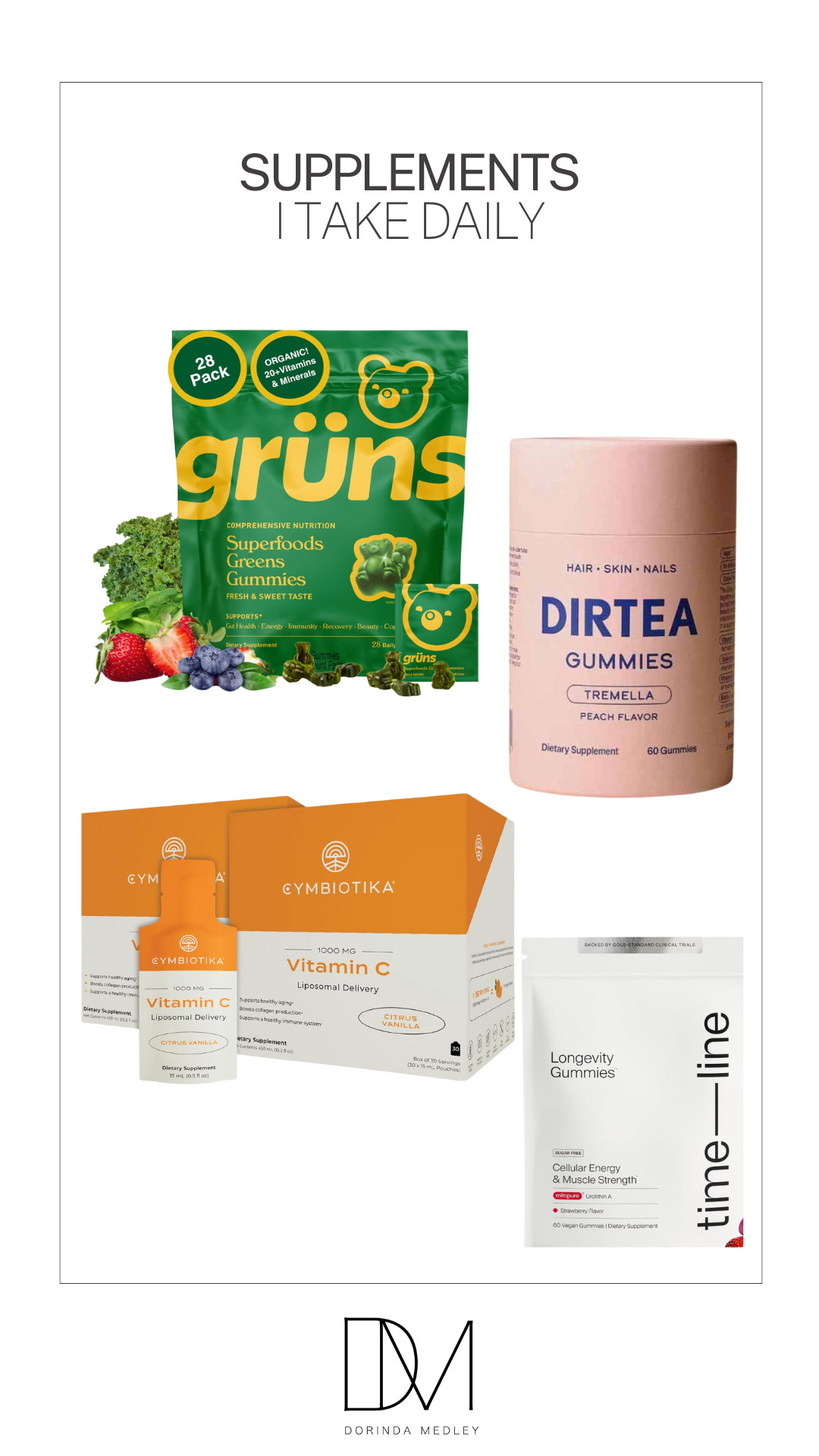 The supplements I take daily! 🫐🍒🥬 

 #LTKActive #LTKHome #LTKBeauty