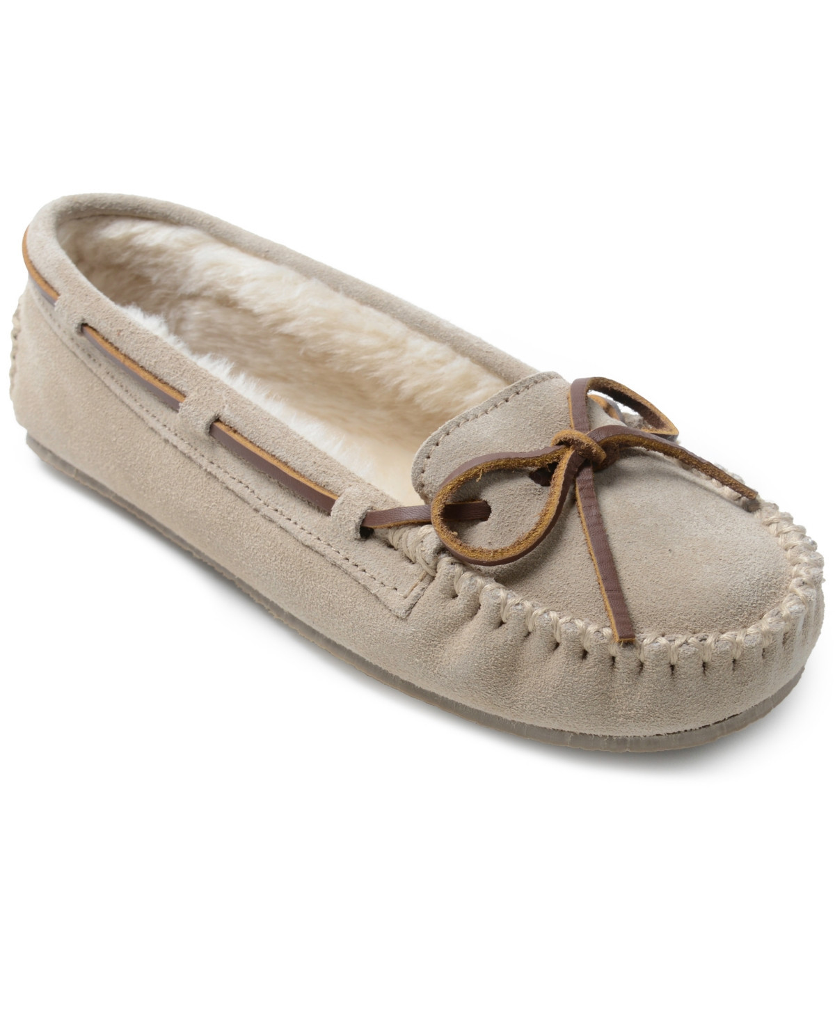 Minnetonka Women's Cally Slippers - Stone | Macy's