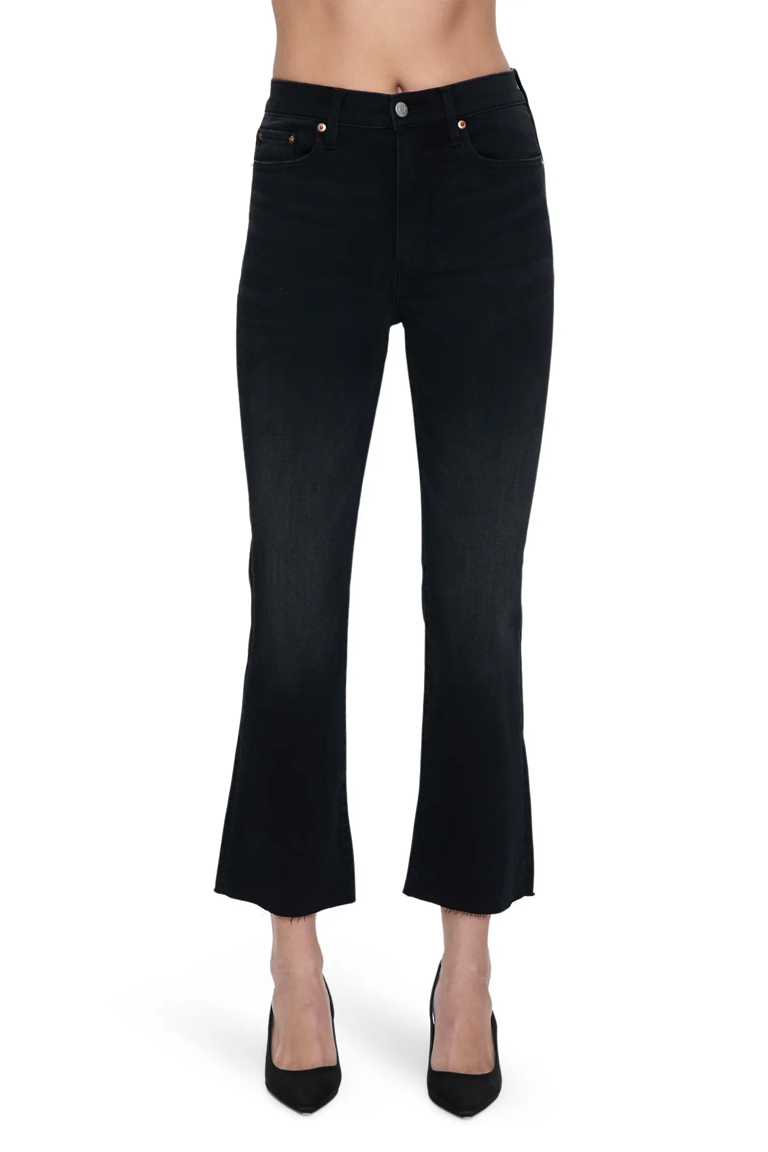 Lennon Raw Hem High Waist Crop Bootcut Jeans (Women) | Nordstromrack | Nordstrom Rack