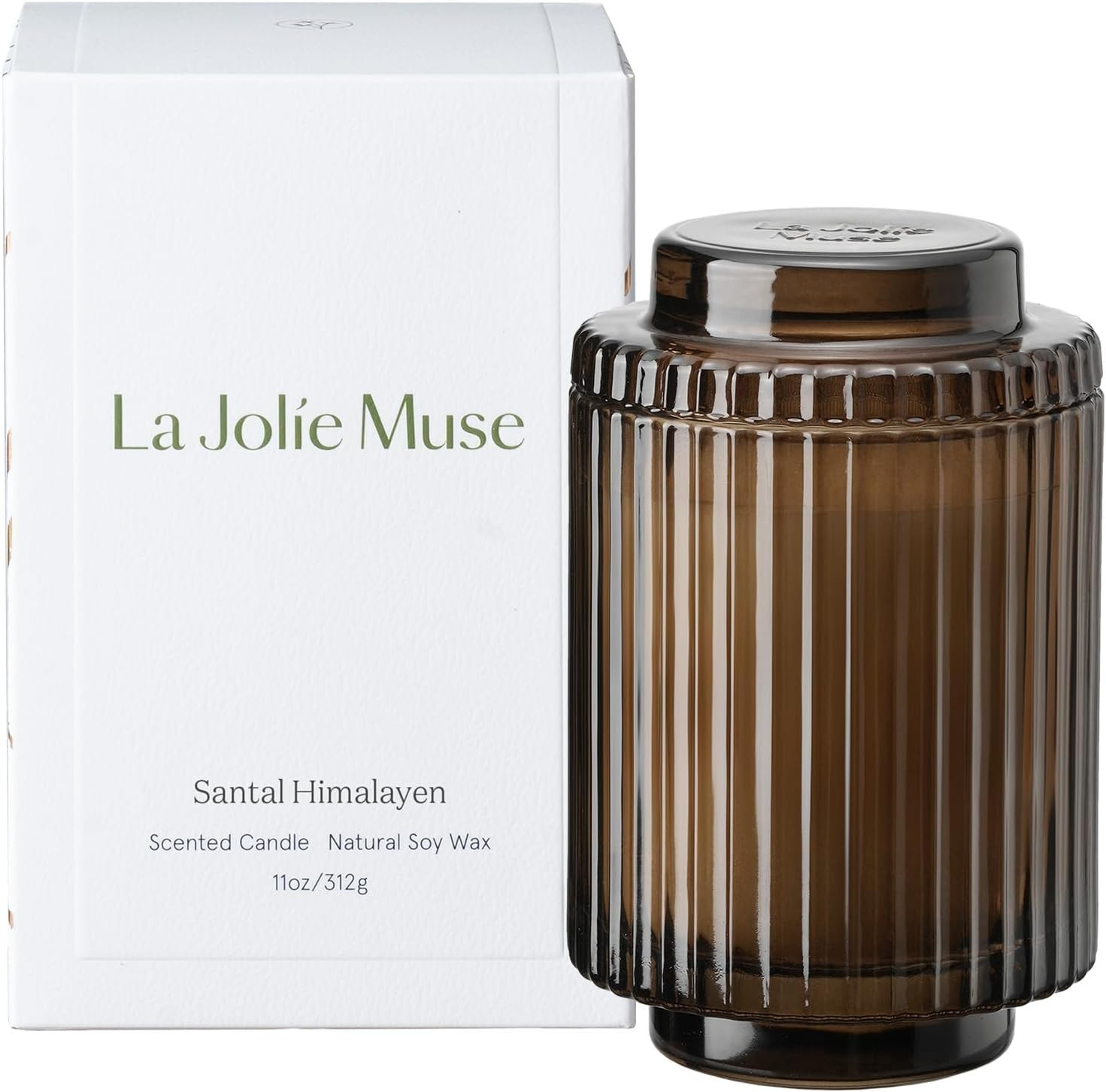 LA JOLIE MUSE Sandalwood Scented Candles for Home, Natural Soy Wax, 11 oz | Amazon (US)