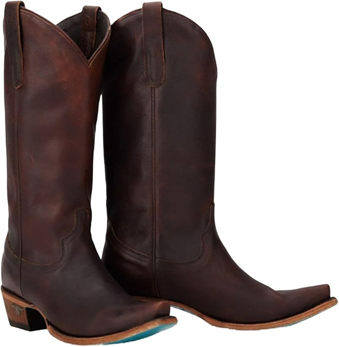 Lane Women's Emma Jane Western Boot Snip Toe Cognac 6 M US | Amazon (US)