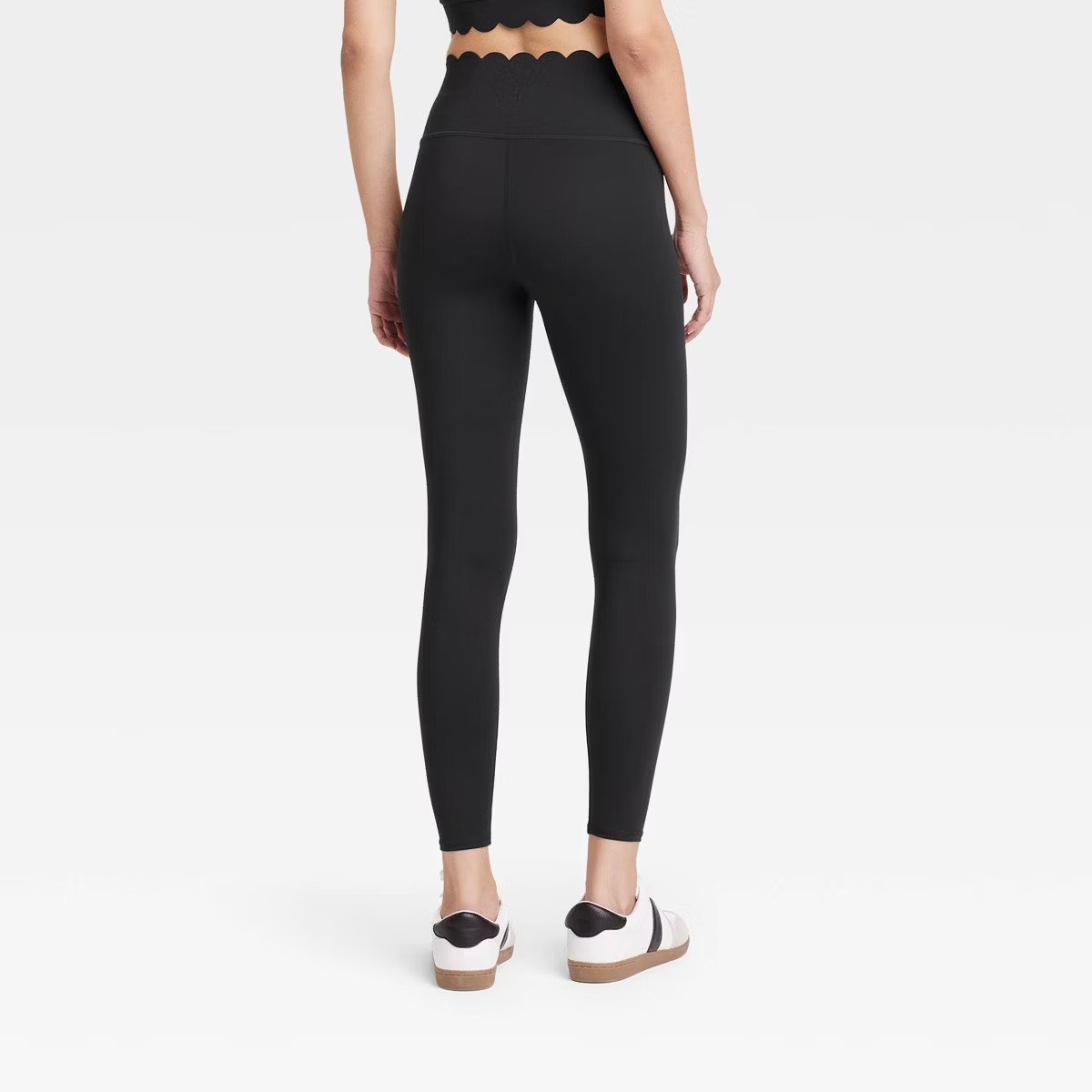 Women's Scallop Detail High-Rise 7/8 Leggings - JoyLab™ | Target