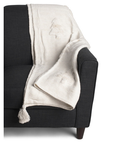 Snowflake Tufted Throw | TJ Maxx