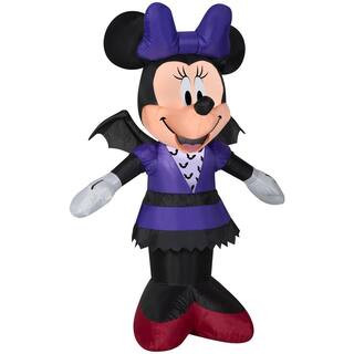 3.5 ft. Minnie Mouse in Bat Costume Halloween Inflatable | The Home Depot