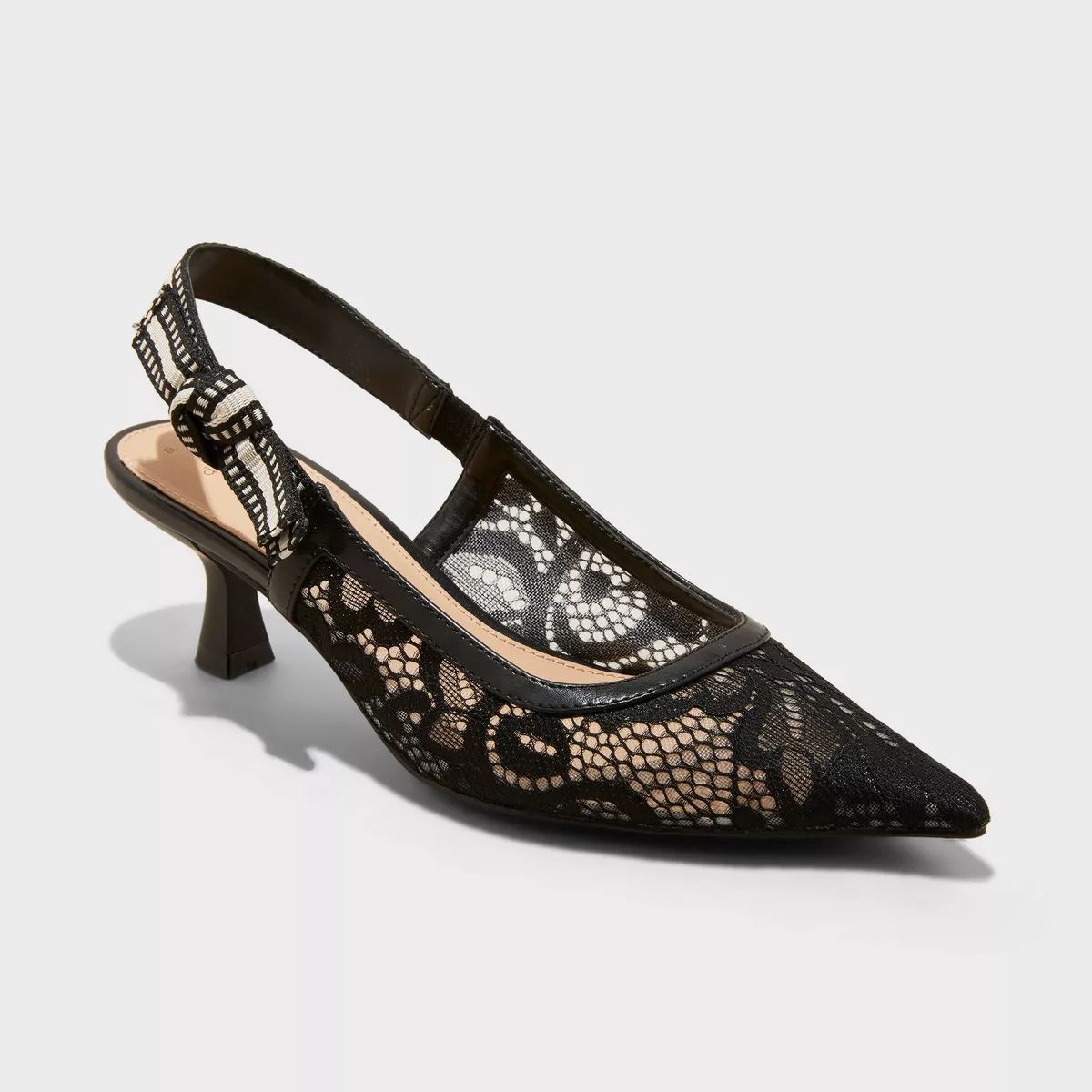 Women's Milan Slingback Kitten Pumps - A New Day™ | Target