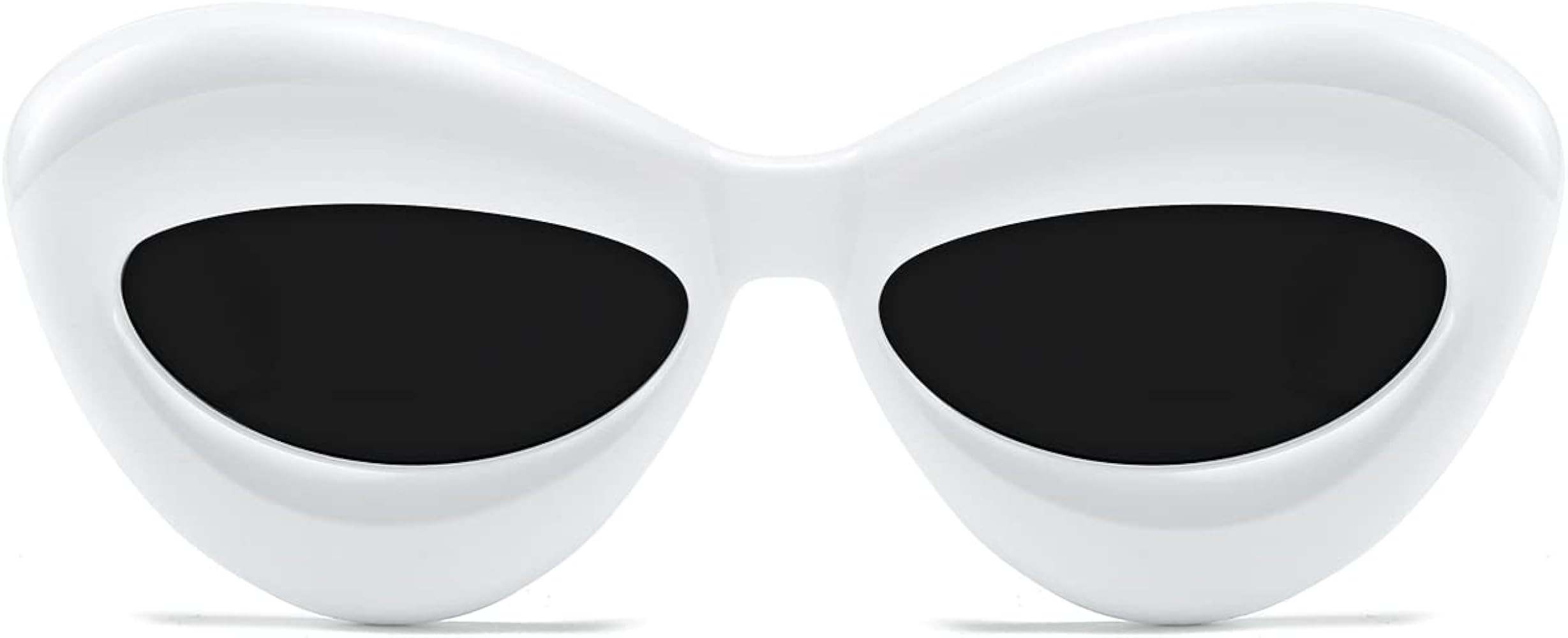 Trendy Inflated Shape Lip Sunglasses for Women Fashion Oversized Cat Eye Shades UV400 Protection | Amazon (US)