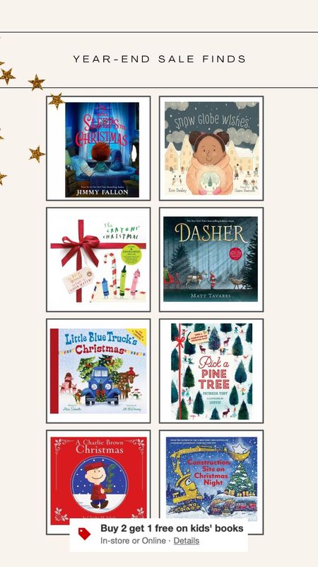 The best time to invest in a few new books! Buy 2 get 1 free! Many of the holiday titles are also on sale, making it a great deal! #holidaybooks #childrensbooks 

#LTKSeasonal #LTKkids #LTKGiftGuide