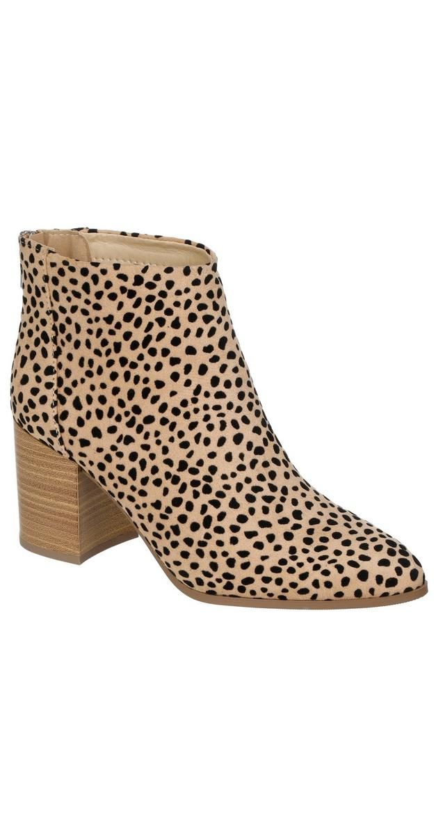 Women's Cheetah Ankle Booties - Tan-Tan-5573189687629   | Burkes Outlet | bealls