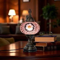 Romantic Mosaic Table Lamp - Handmade Colorful Ambient Light, Perfect Gift For Her/Him-Unique Anniversary | Etsy (US)