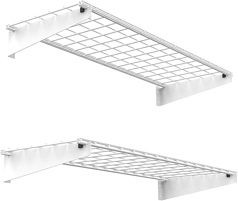 Wallmaster 2-Pack 15x45 Heavy Duty Garage Wall Shelving 45-inch-by-15-inch Wall Mount Garage Stor... | Amazon (US)